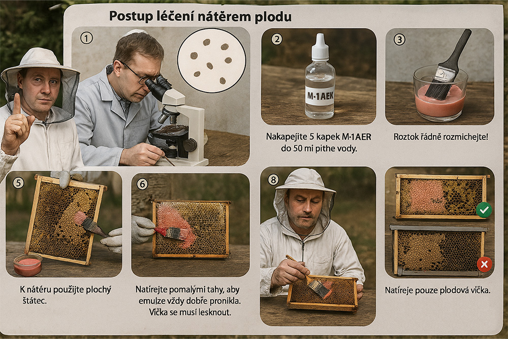 Praktické informace pro včelaře k tématu Nátěr plodu jako opatření proti varroáze v předjaří Ilustrační fotografie k tématu článku: Nátěr plodu jako opatření proti varroáze v předjaří